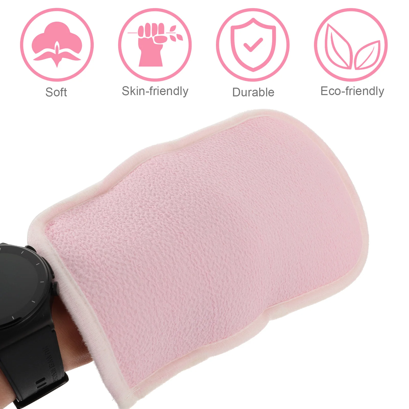 

2Pcs Bath Set Sponge Plant Bathing Massage Brush Fiber Back Exfoliating Strap Shower Mitt Gloves Bathing Massage