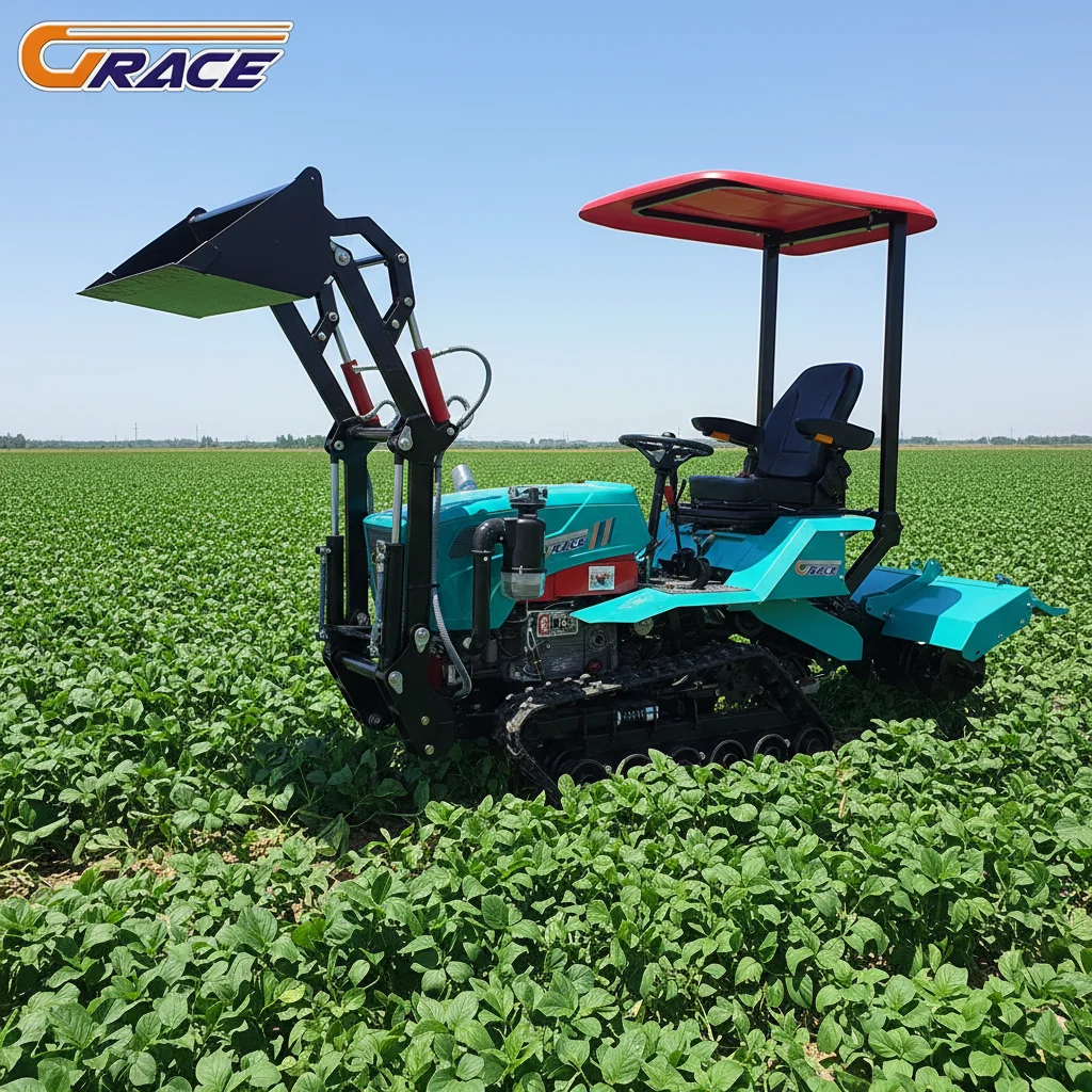 

2025 EPA CE Certified 35HP Diesel Crawler Tractor with Dozer Blade Excavator Breaker Rotary Tiller Customized