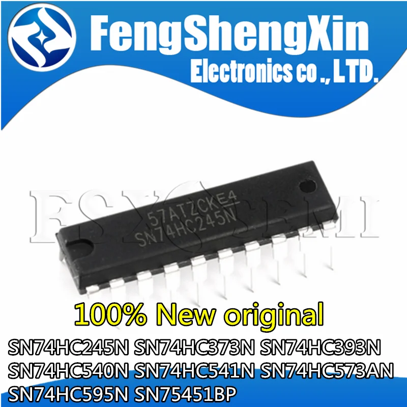 

10pcs SN74HC245N SN74HC373N SN74HC393N SN74HC540N SN74HC541N SN74HC573AN SN74HC595N SN75451BP DIP