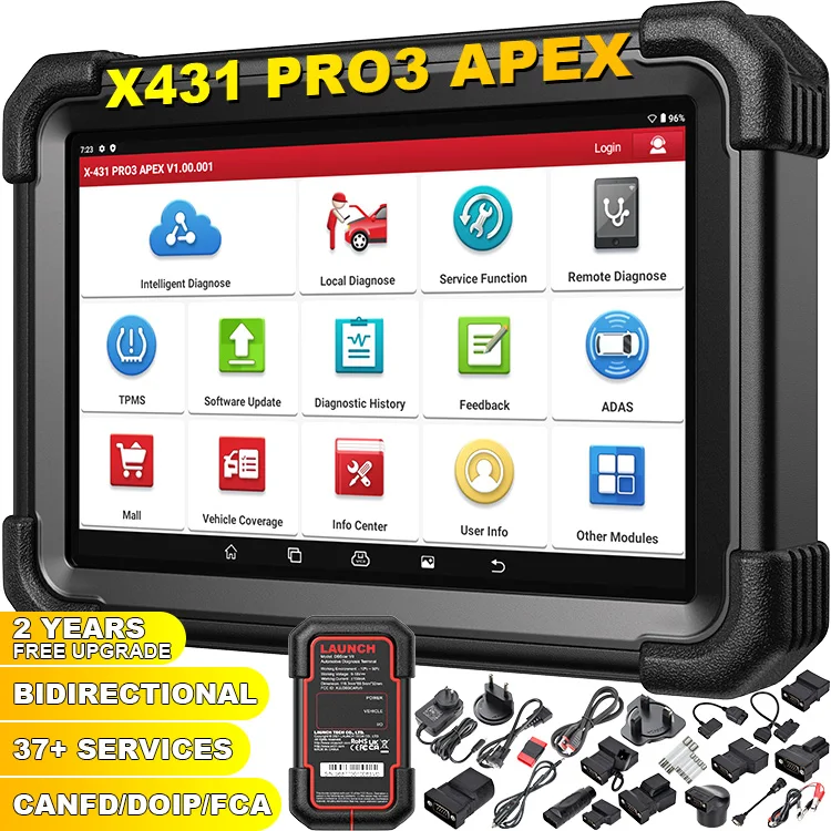 X431 Pro3 APEX OBD2 Auto Car Diagnostic Scanner Tool Vehicle Machine Diagnosis for Cars  Diagnostics Tools