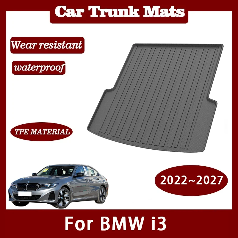 

Car Rear Trunk Mats For BMW i3 Sedan G28 BEV 2022~2027 Waterproof Boot Cover Storage Pads Cargo Liner Auto Accessories 2025 2026