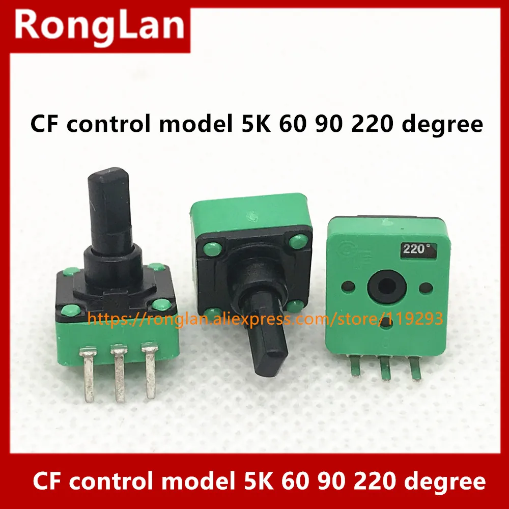 CF Resistance sensor control model aircraft with precision potentiometer 5K rocker shaft length 60 90 220 degree 10MM R0909N-10p