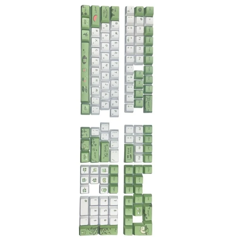 

Ergonomic XDA /OEM Keycaps Russian Keycaps for 61/64/68/75/87/98/104/108 Keyboard Enthusiasts Keycaps for Improve Typing