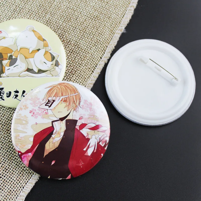 Anime Brooches Natsume Yuujinchou Book of Friends Badges Madara Cat Teacher Cute Kawaii Friendship Jewelry Wholesale