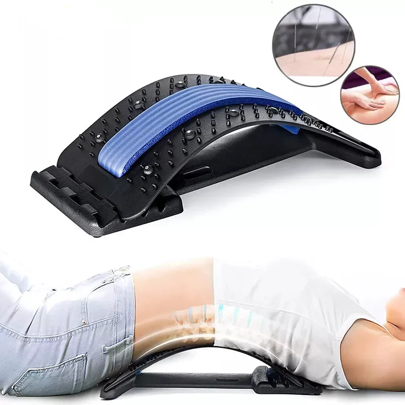 

Back Massager Stretcher Equipment Massage Tools Massageador Magic Stretch Fitness Lumbar Support Relaxation Spine Pain Relief