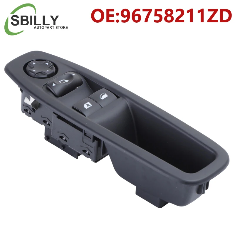 Interruptor da janela elétrica do carro 96758211ZD para Peugeot 208 I 2012-2015