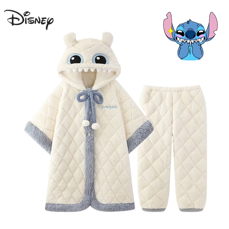 

Милый банный халат с изображением монстра Диснея, креативный для женщин, осенне-зимний мягкий толстый теплый плащ, одежда для дома, подарок