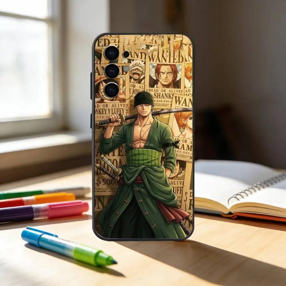 COOL O-one P-Pieces Z-Zoro-ES  Phone Case For Samsung S25,S24,S21,S22,S23,S30,Ultra,S20,Plus,Fe,Note,10,9,5G Black Cover