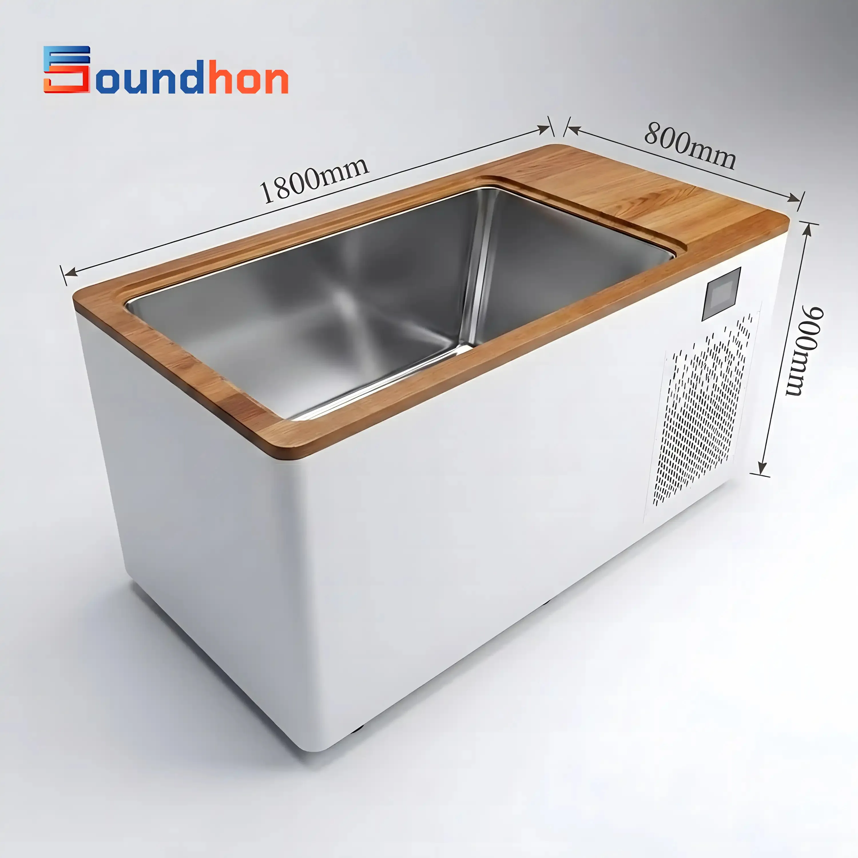 White Cold Plunge  Outdoor Cold Plunge Tub With Chiller Inside Best Cold Plunge