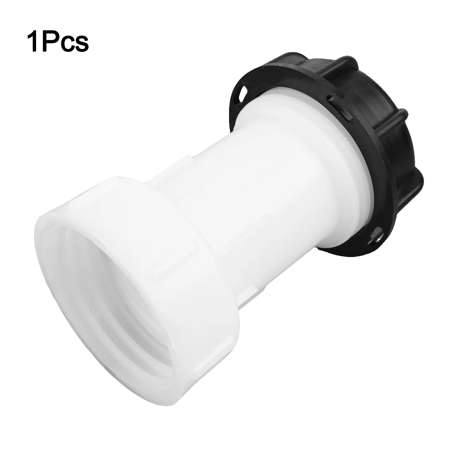 Plastic Extension Joint for IBC Tank with S60x6 Threaded Connection for Drain Pipe Setup with Cover for Water Management
