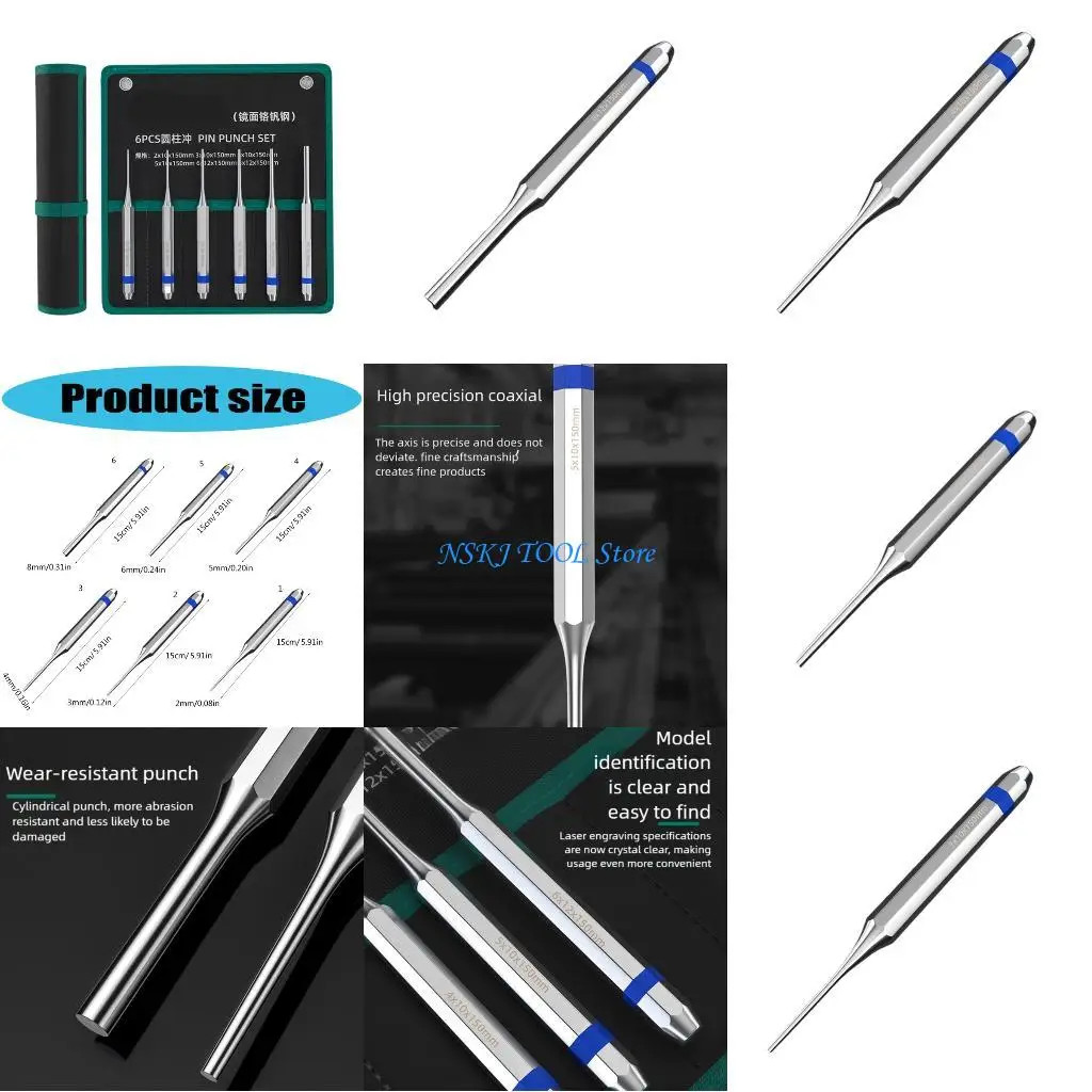 

L8RC Precise Ground Tip Pin Tool For Accurate Alignment In Various Materials