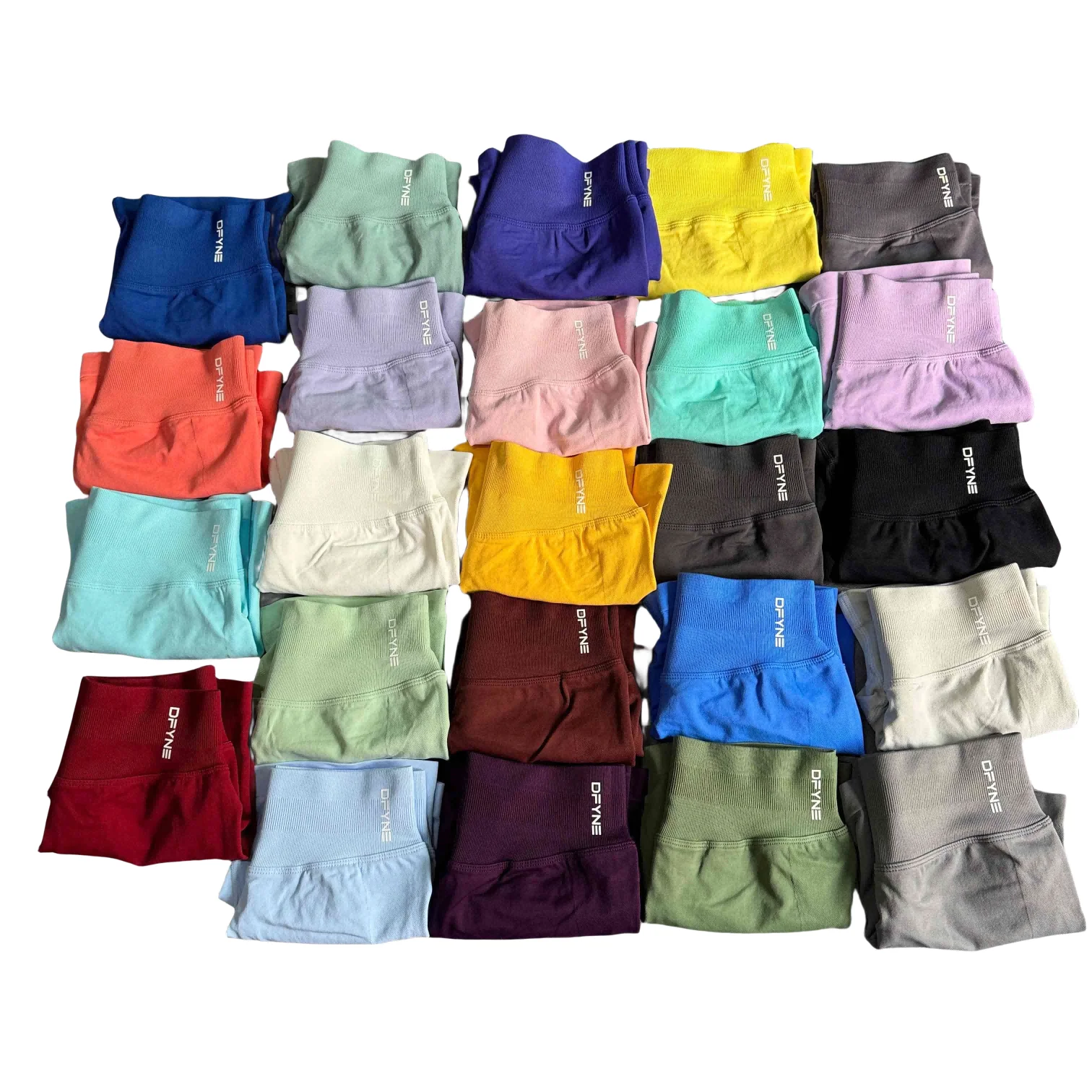 Dynamische Shorts, 4,5 Zoll, nahtlos, Scrunch-Bum, Yoga, kurzes, geripptes, hohes Taillenband, kurze, hochelastische Workout-Biker-Shorts