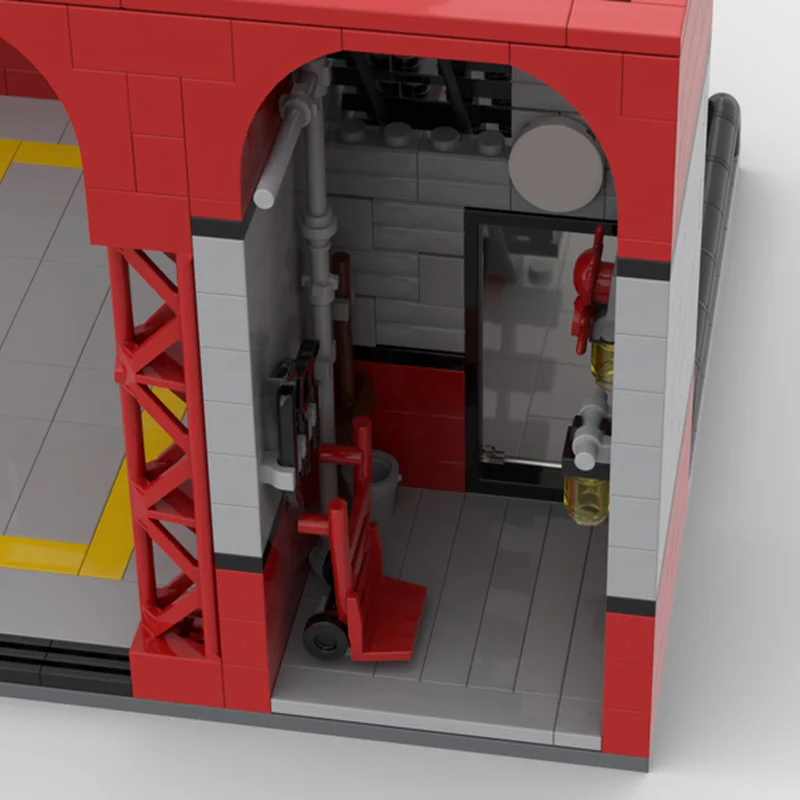 521 sztuk parking modułowy MOC kreatywny widok na ulicę Model klocki architektura DIY edukacja montaż zabawki modele prezenty