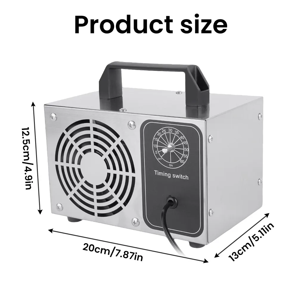 27g/h Ozongenerator O3 Ozonisator Luftreiniger für Zuhause Sterilisator Behandlung Auto-Luftozonisator zur Formaldehydentfernung 220V – Detail 10