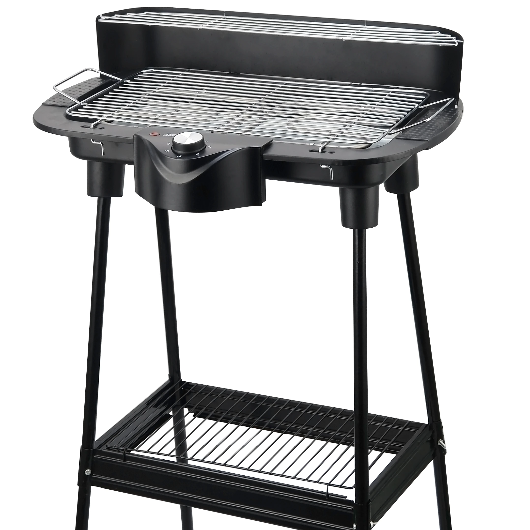 

Household electric smokeless barbecue grill