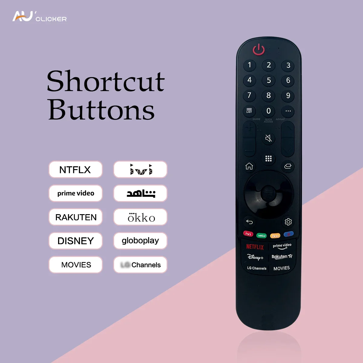 MR21IR Magic Replacement Remote for LG TV models Universal remote compatible (no voice magic pointer function)