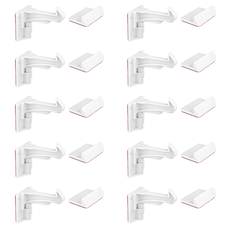 

ABJN-Baby Proofing Cabinet Latch Locks Works With Most Cabinets And Drawers No Drilling Or Tools Required For Installation