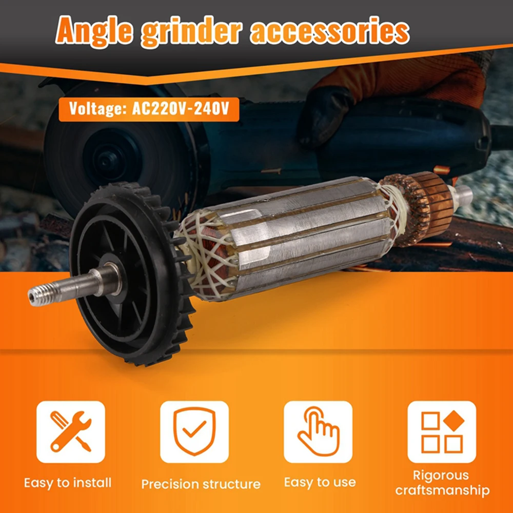 محرك AC220V ، مطرقة كهربائية ، حديد التسليح ، لدوار بوش GWS7-100 GWS7-100T GWS7-100ET GWS7-125 GWS7-125T GWS7-125ET