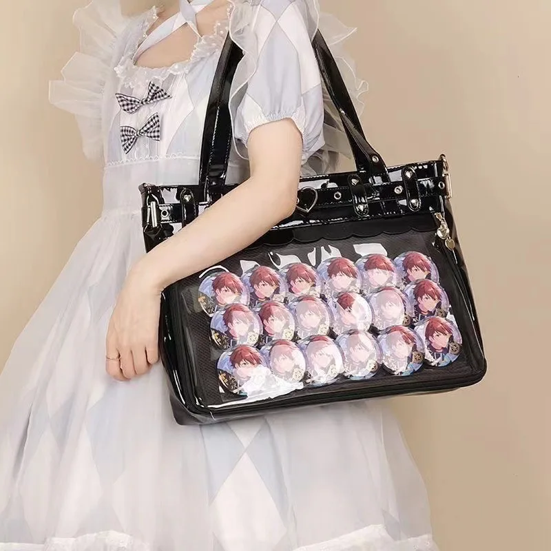 New Original Niche Design Girl Cute Cool Ita Bag JK Uniform Shoulder Bag Y2K Large Capacity Portable Ulzzang Tote Bag