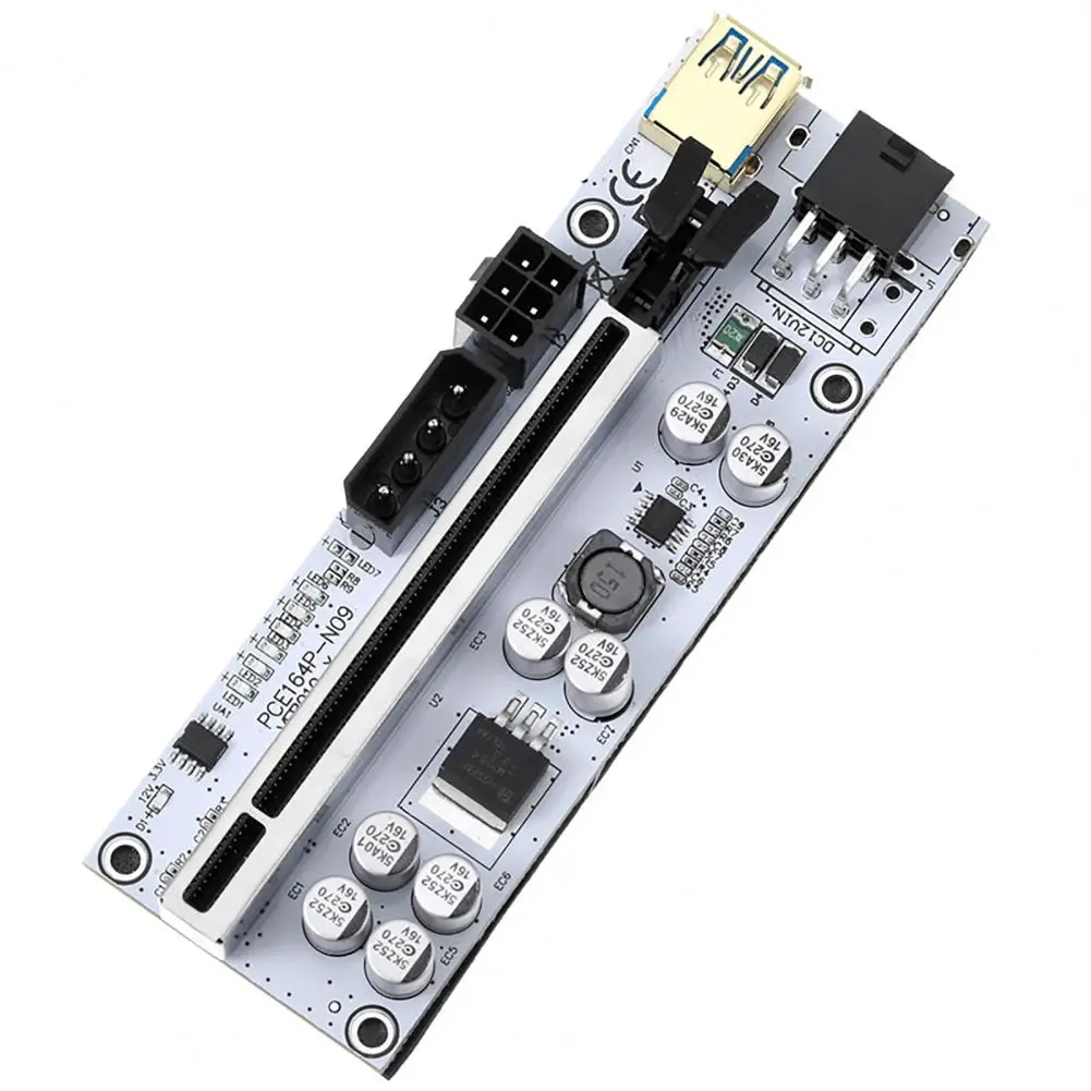Pci-e 16x Graphics Card Slot Electric Light Indicator Professional Gpu Pci-e Riser 1x to 16x Extender Cable for Mining Eth Btc