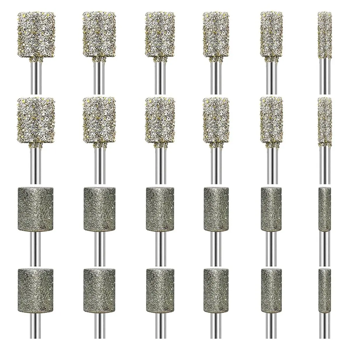 ABUA Stone Carving Set Grinding Bit Compatible with for , 50Grit 24PCS Polishing Kit Bits