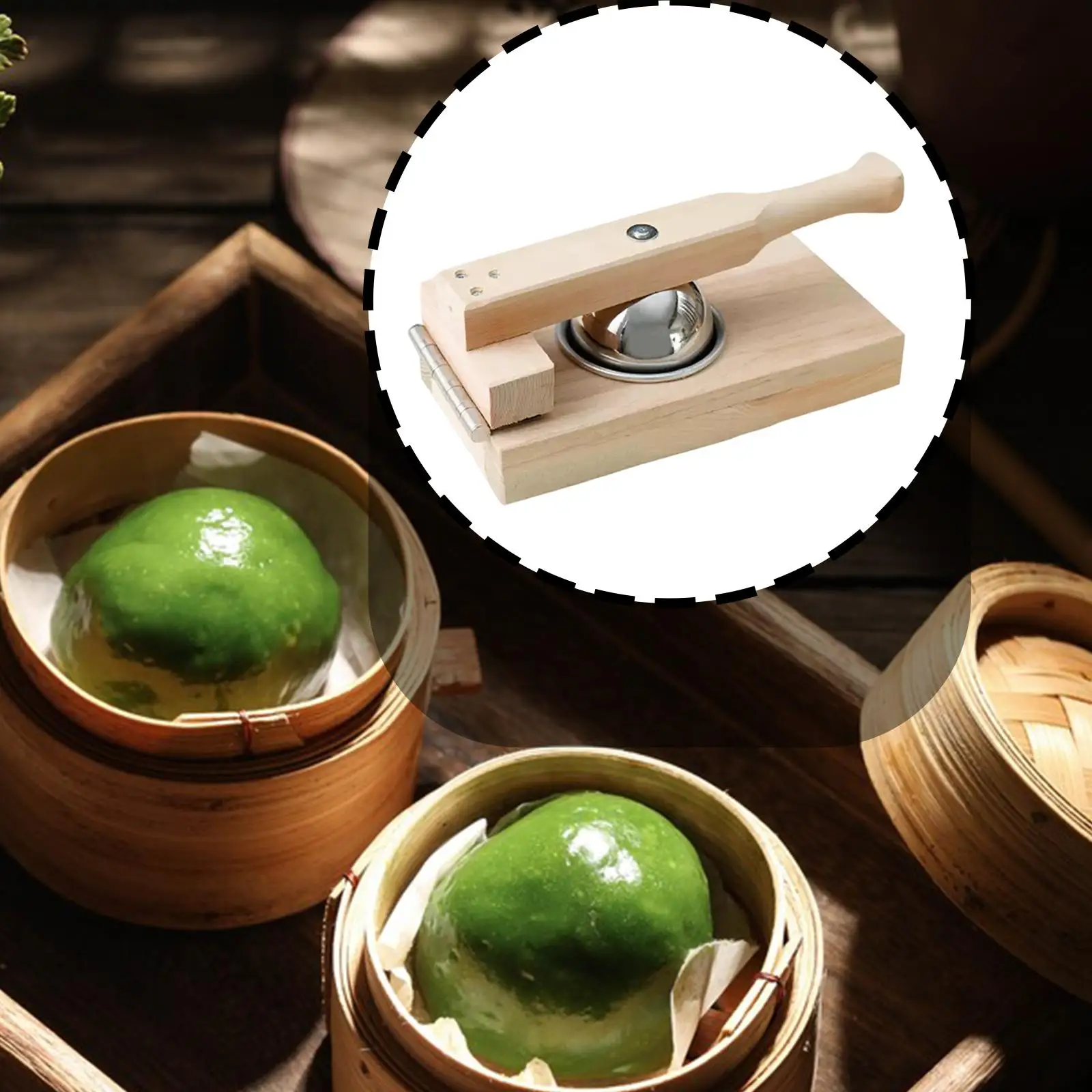 Manueller Teigpresser für Teigtaschen – Praktisches und vielseitiges Küchenzubehör für Banh Bao, Qingtuan und Brötchen