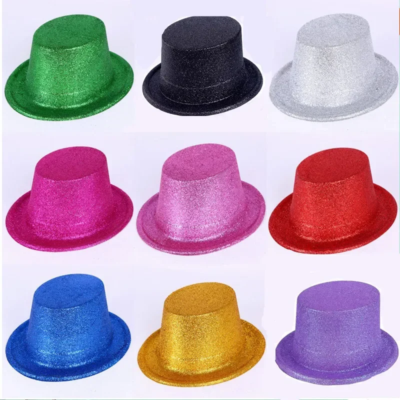 Carnival Hat Powder Hat Magician Performances Hat (12pcs/lot)  mix color Party dance decoration