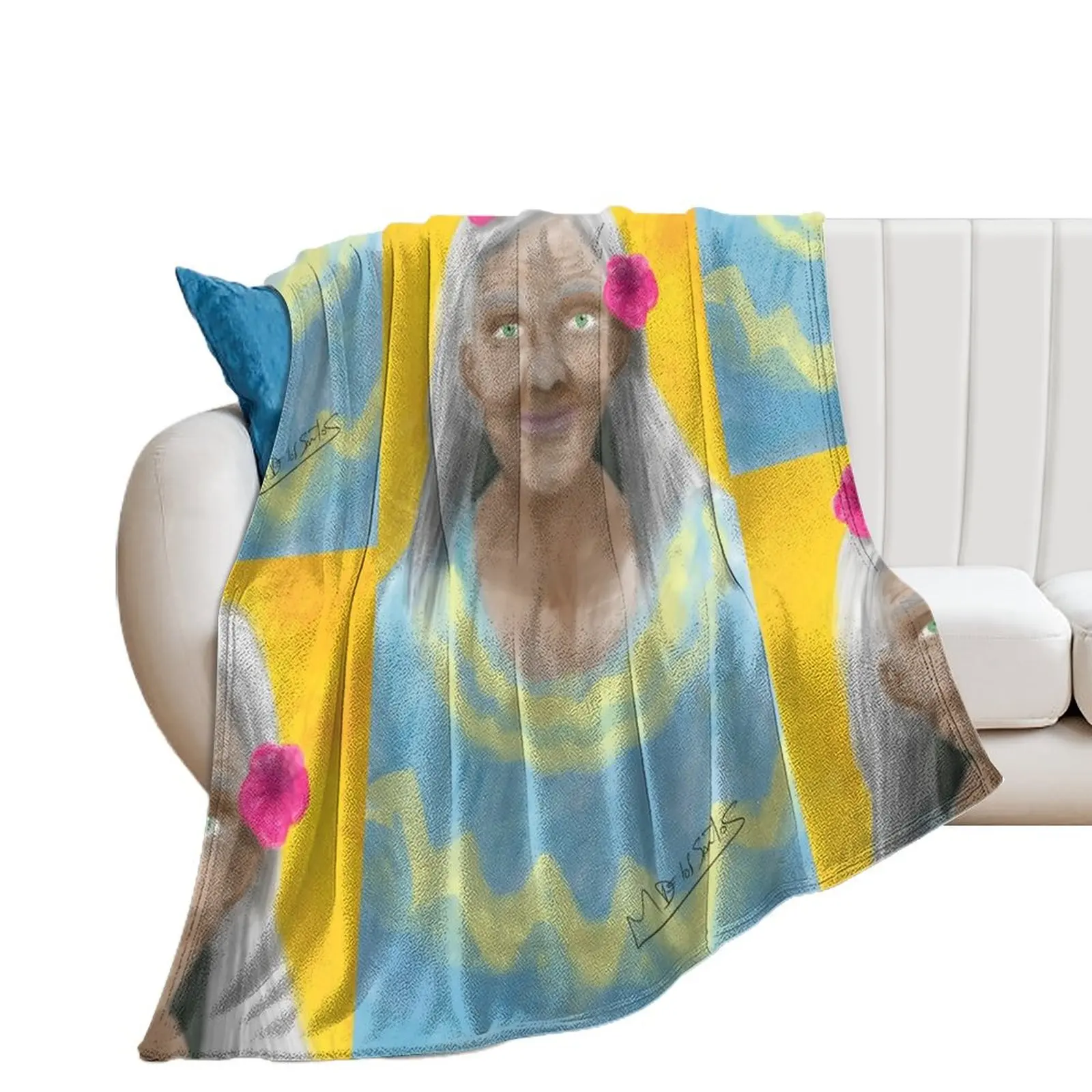 

wise old woman Throw Blanket Sofa Quilt Moving Polar Beautifuls Blankets