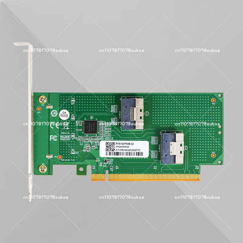 New discrete graphics card, external, expansion, extension PCIe 4.0 16x to SlimSAS 8654 baseplate