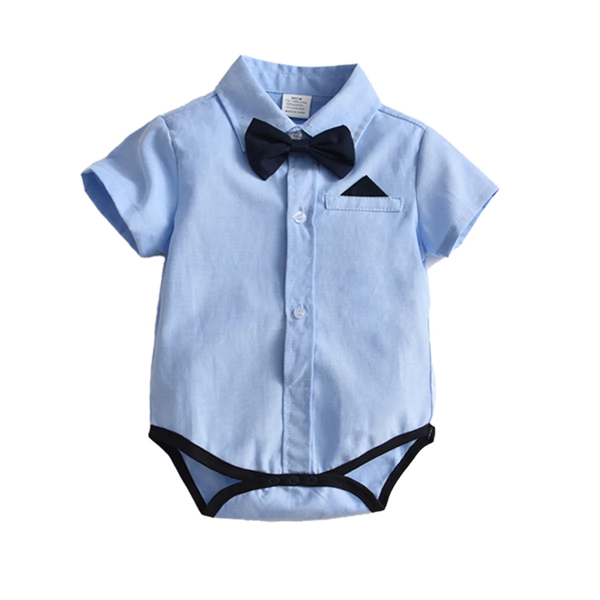 2Piece Summer Baby Boy Luxury Clothes Korean Fashion Gentleman Short Sleeve Newborn Rompers Bodysuit+Shorts Toddler Sets BC1207