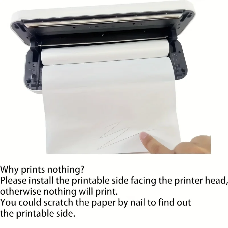 5 لفات من الورق الحراري سريع الجفاف مقاس A4 للاستخدام في مكتب التعليم الفني للبيع بالتجزئة مع طابعات صغيرة محمولة