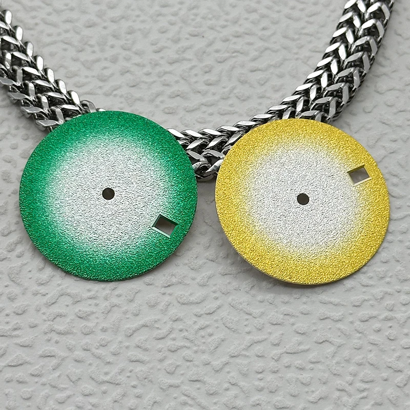 

High-Quality 28.5mm Dials In Black, Silver Gold Blue Gray And Purple DIY Accessories Compatible With NH35 And NH36 Movements