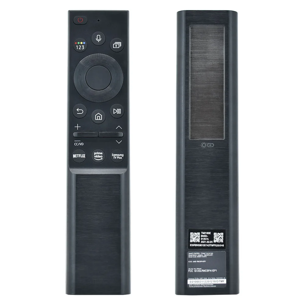 Original BN59-01357A Voice Remote Control for SAMSUNG most 2021 Models QLED 4K or 8K Smart TV QN55QN85 Rechargeable Solar Cell