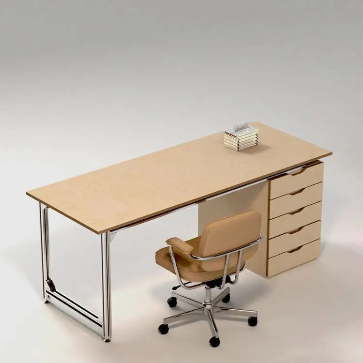 

Nordic desk office drawer simple modern Italian minimalist designer workbench