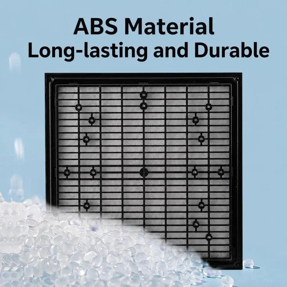 Air Ventilation System ABS Vent Grille Black Dustproof Louver Vent Waterproof Vent Filter Equipment Case