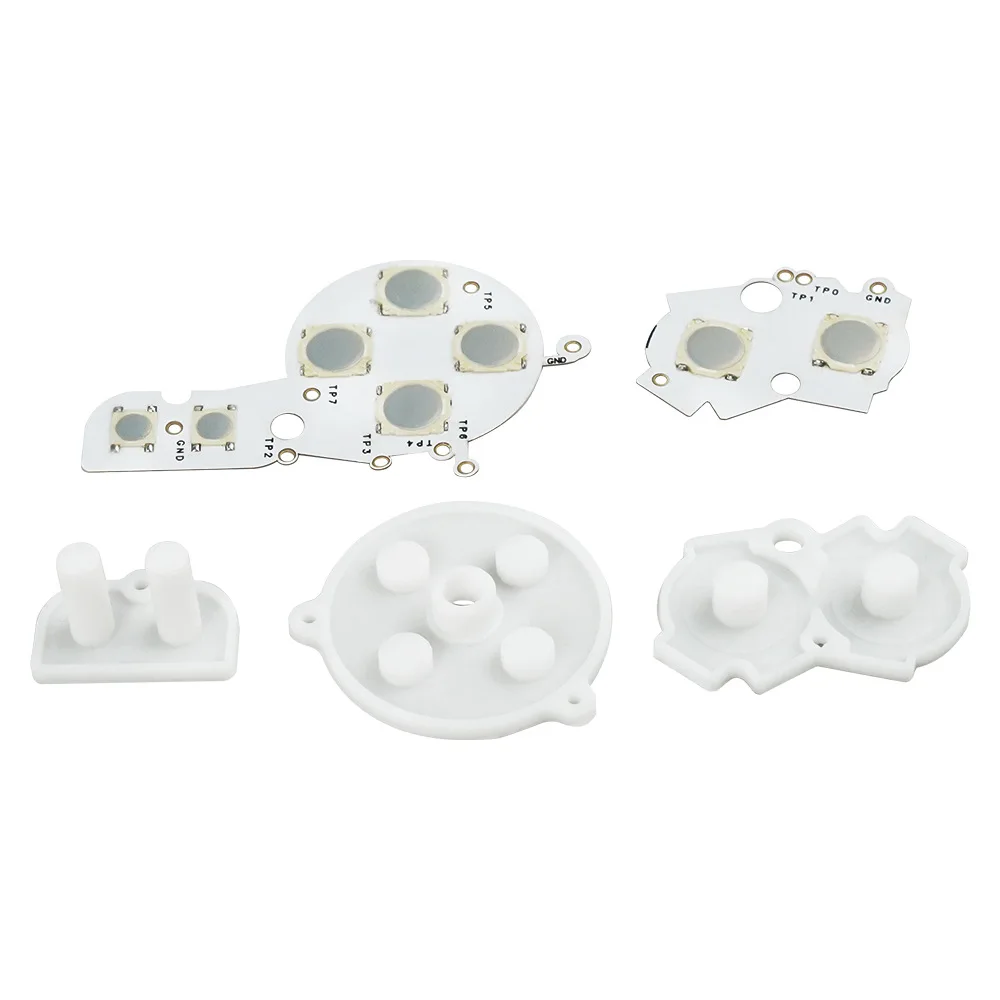 For GBA Conductive Film Button Modify Kits Tacktile Clicky A B D-Pad Button Pad Mod Kit for Gameboy Advance GBA