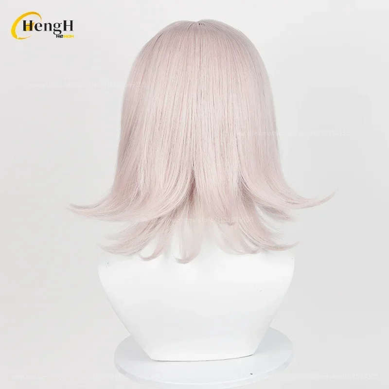 In Stock Anime Nanami ChiaKi Synthetic Hair Unisex 34cm Grey Pink