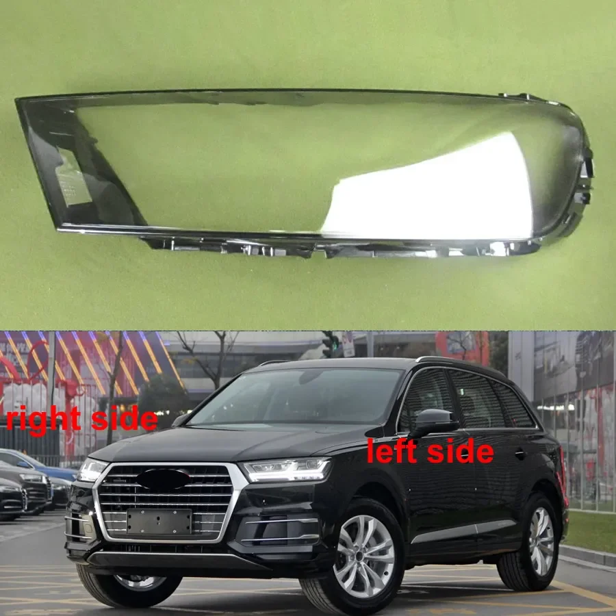 Koplamphoes Transparant Masker Koplamp Behuizing Lens Vervang Originele Lampenkap Plexiglas Voor Audi Q7 2016 2017 2018 2019