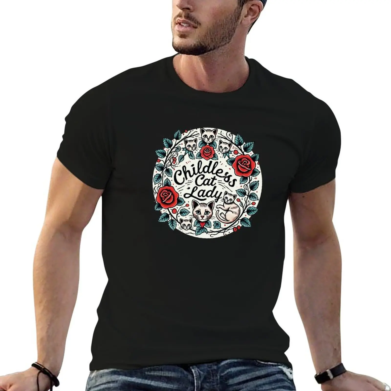 Childless Cat Lady T-Shirt Plus Size All Match Tee Shirt