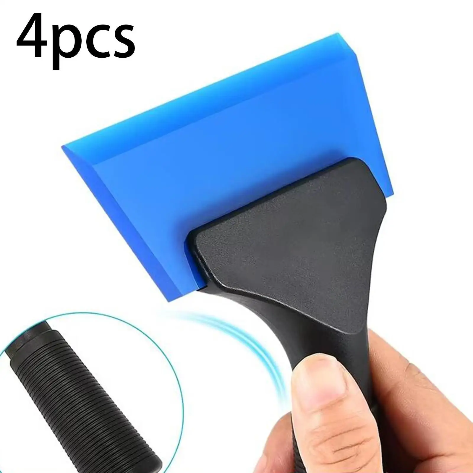 Portable Squeegee Heads Rubber Material Efficient Wear Resistant Stripeless Design Tools for Vehicle Window Tinting
