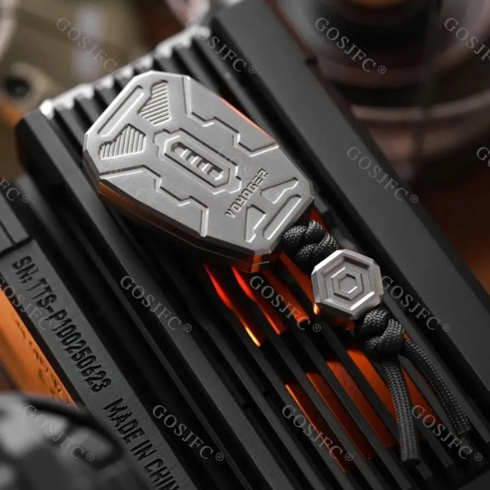 RYAN EDC VOYAGER titane nouvelle couleur Push curseur cliquet Fidget Spinner Fidget jouets pour adultes soulagement de l'anxiété Gadgets jouets de bureau