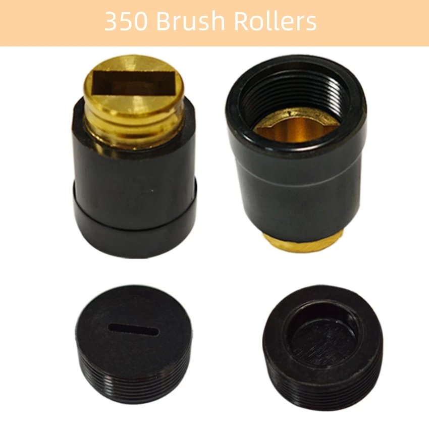 For RITIAN 350 Brush Roller Cutting Machine Carbon Brush Holder with 350/355 Steel Machine Carbon Brush Cylinder