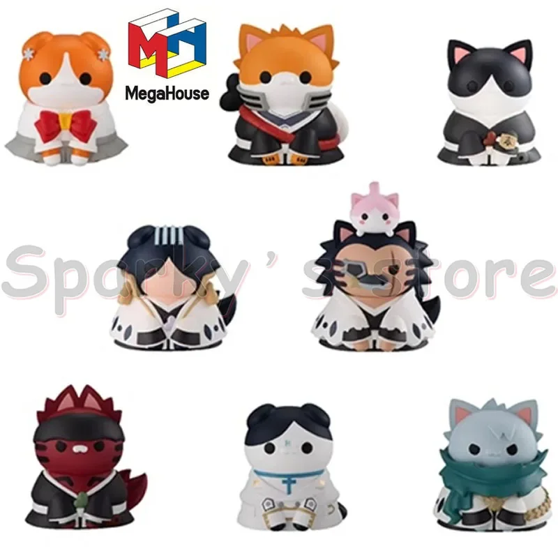 

Megahouse Original MEGACATPROJECT Gashapon BLEACH Anime Figure Byakuya Kuchiki Action Figure Toys For Boys Girls KidsGifts Model