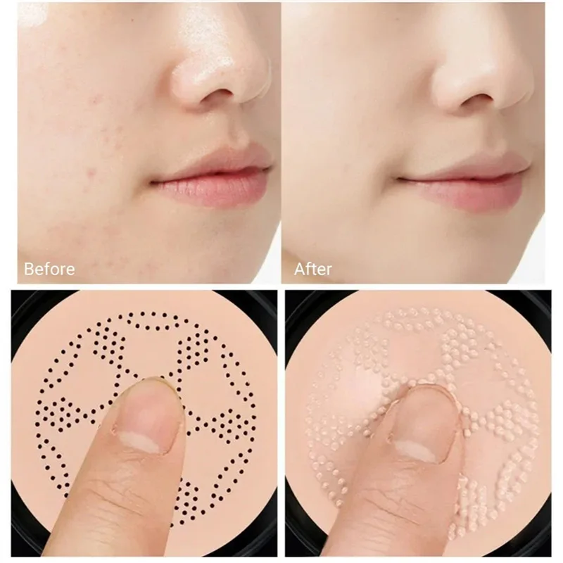 BB Cream Mushroom Head Moisturizing Brightening Face Foundation Concealer Full Coverage Base Makeup Air Cushion Korean Cosmetics