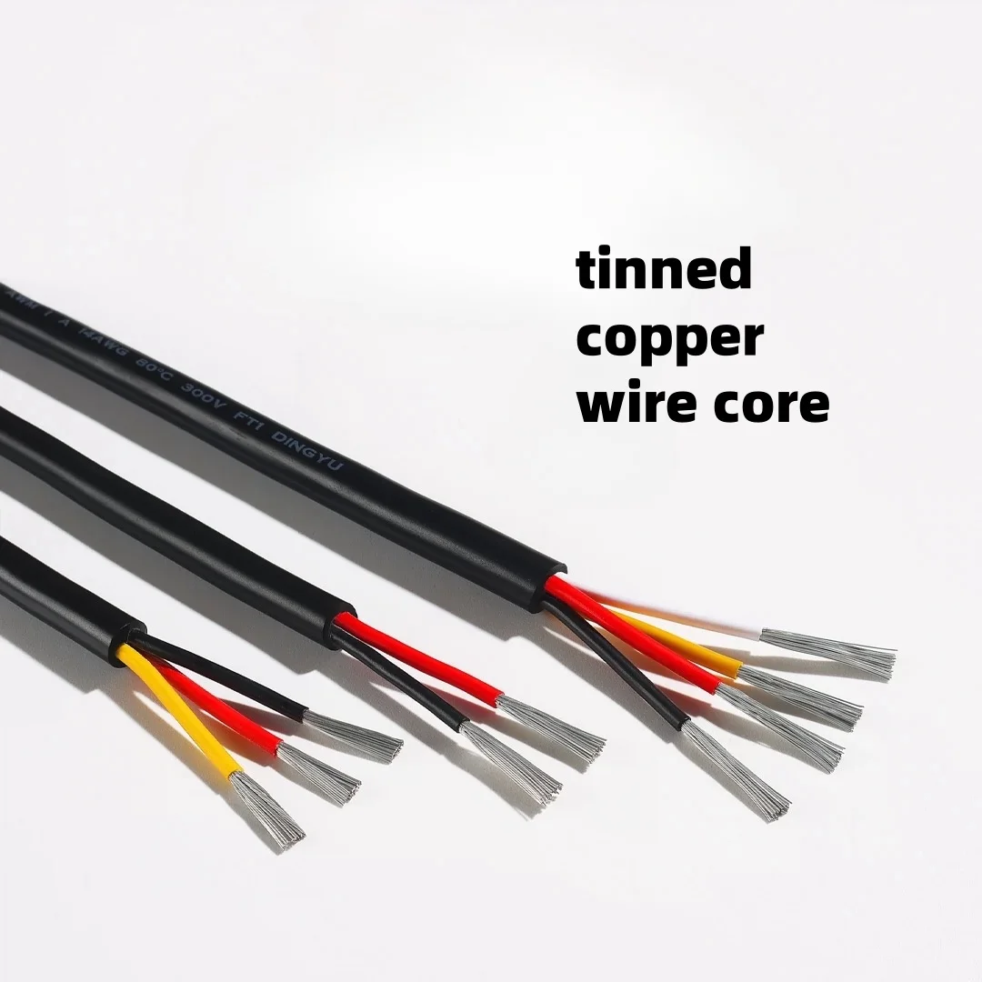 2/5/10M UL2464 Sheathed Wire Cable 30 28 26 24 22 20 18 16AWG Copper Signal Cable 2 3 4 5 6 7 8 9 10 Cores Electronic Audio Wire