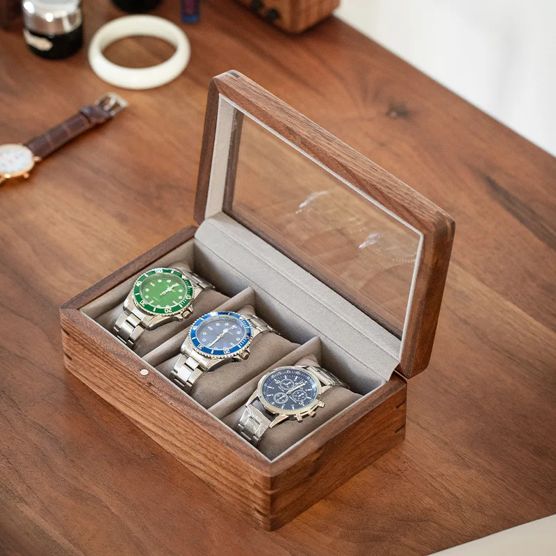 Three-compartment Watch Storage Box, Watch Display Box, High-end Jewelry Box, High-end Bracelet Box