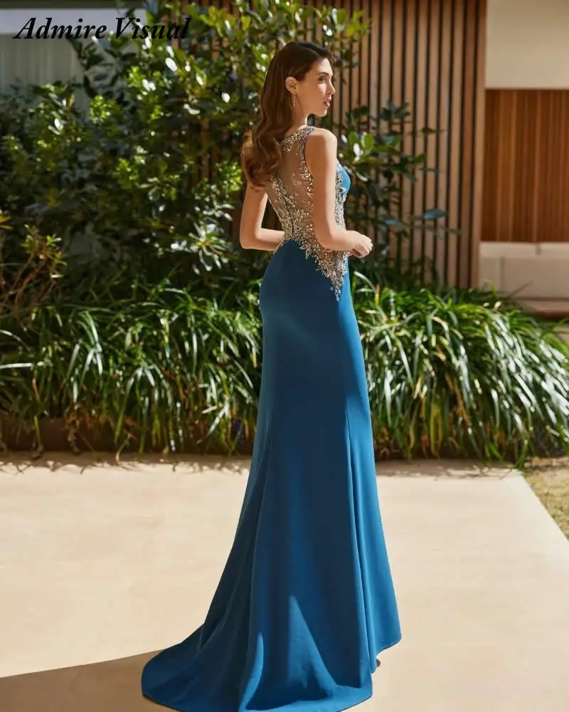 Newest Elegant Party Dress For Women Mermaid Strapless Sleeveless With Beading Customized Special Occasion Gowns