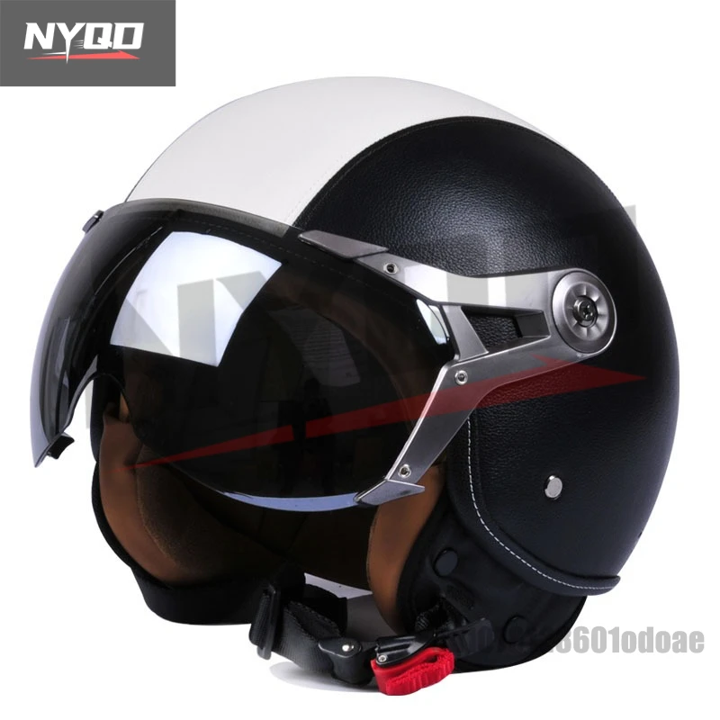 

GXT Motorcycle Helmet 3/4 Open Face Vintage Casco Moto Men Retro Moto Helmet Summer Scooter Motorbike Riding Helmet