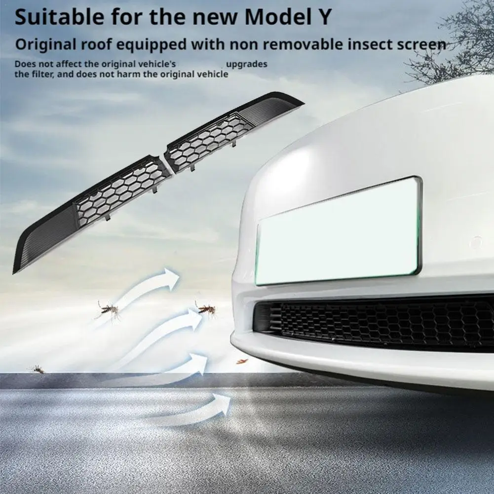 

for Tesla Model Y Juniper 2025 detachable Lower Bumper Anti Insect Net Dust Proof Inner Vent Grille Air Inlet Protective Cover