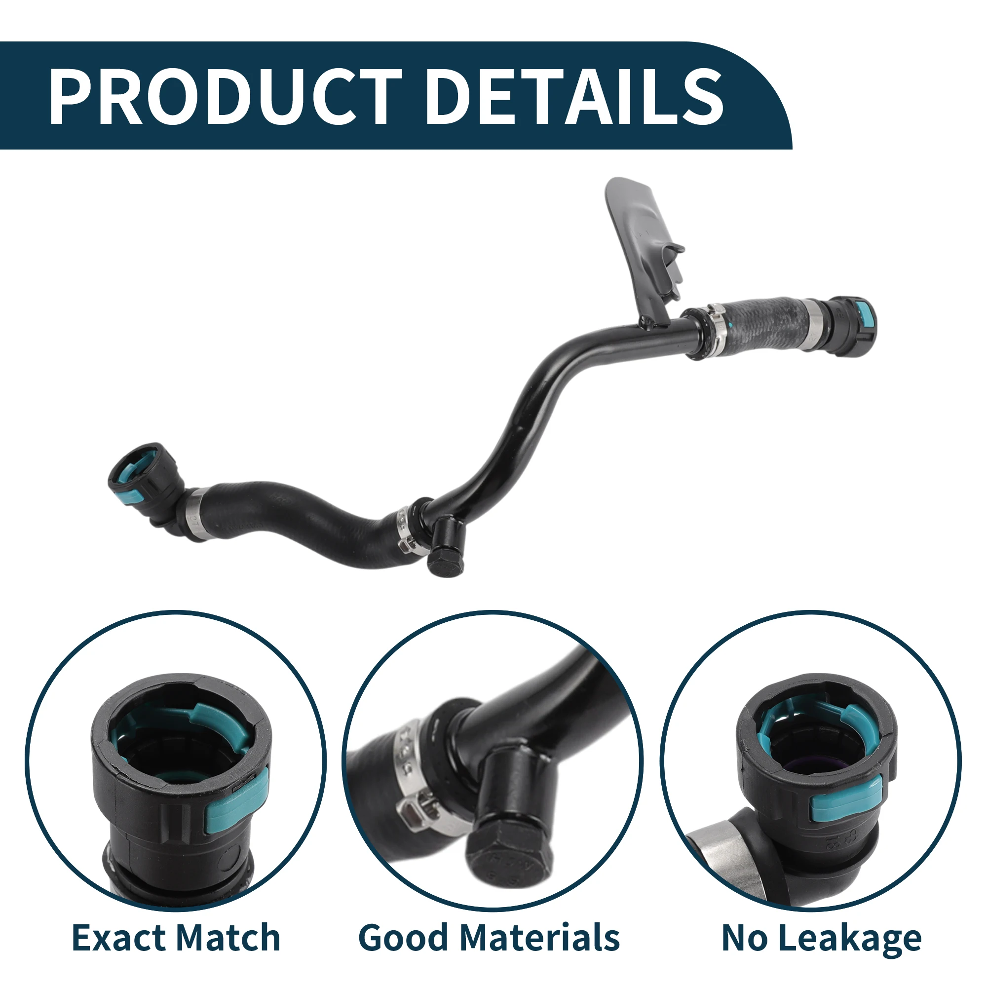 

Шланг радиатора Motoforti, шланг нагревателя No C2D5710 для Jaguar XJ 5,0 12-2013, резиновая железная трубка для теплой воды, черный, 1 шт.